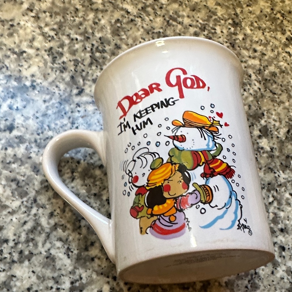 Collectible “Dear God I’m Keeping Him” Ceramic Mug by Intercontinental Greetings